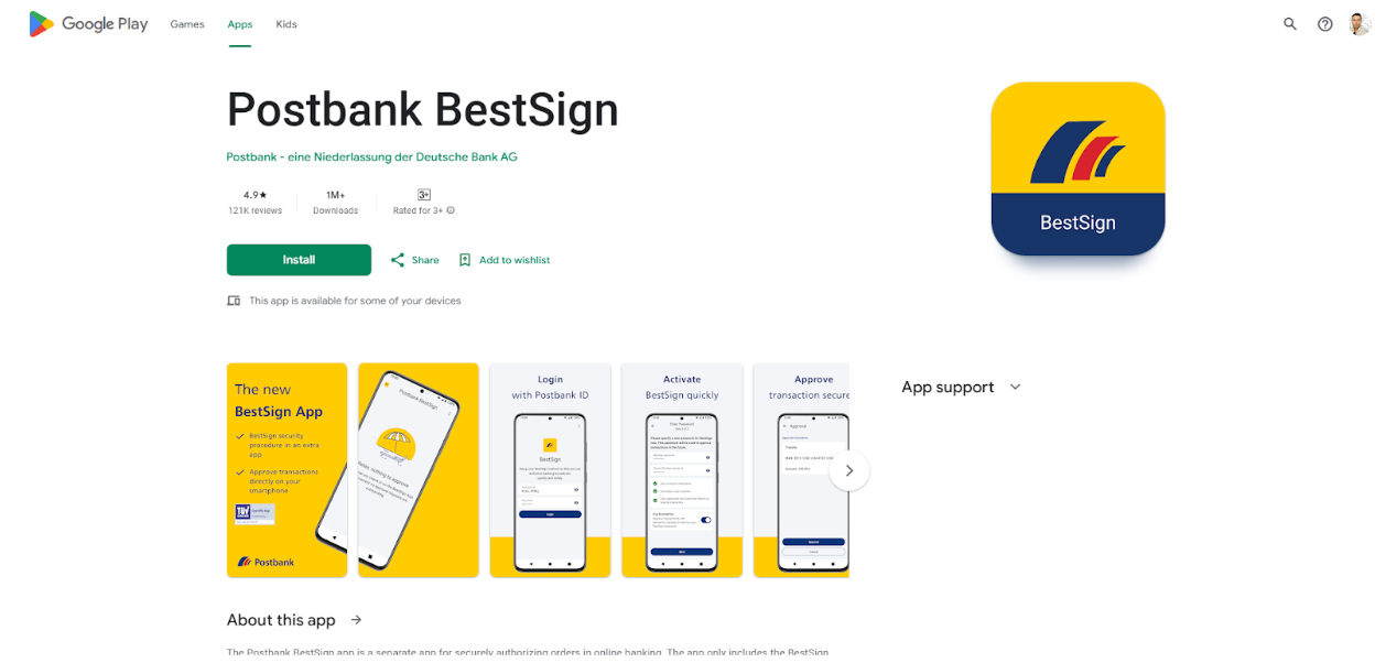 postbank bestsign ダウンロード